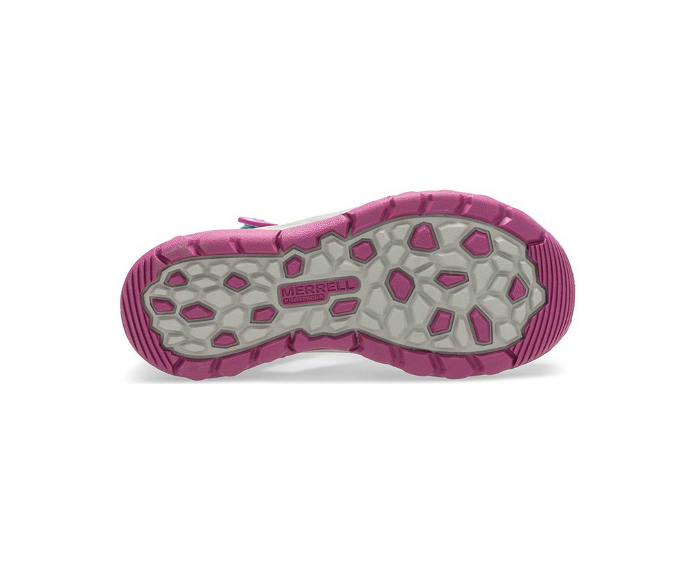 Sandálias Criança - Merrell Hydro Moc - Turquesa/Roxo - HVS924706